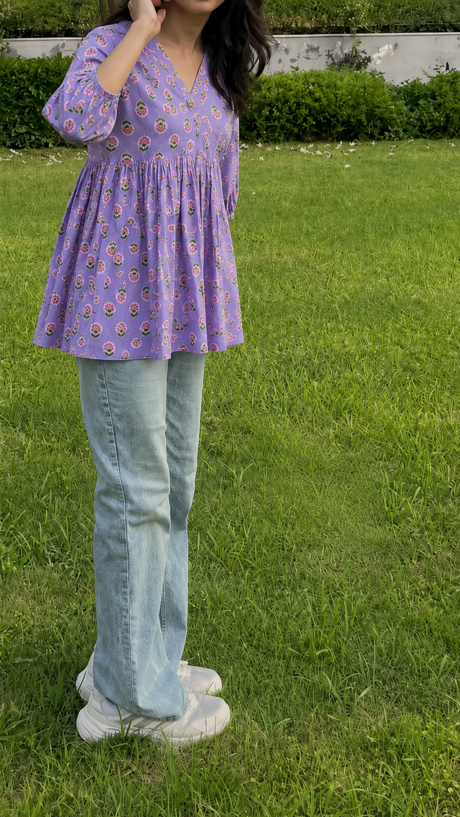 Soft Lilac Peplum