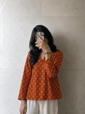 Clay Bloom Wrap Tunic