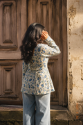White Floral Print Tunic