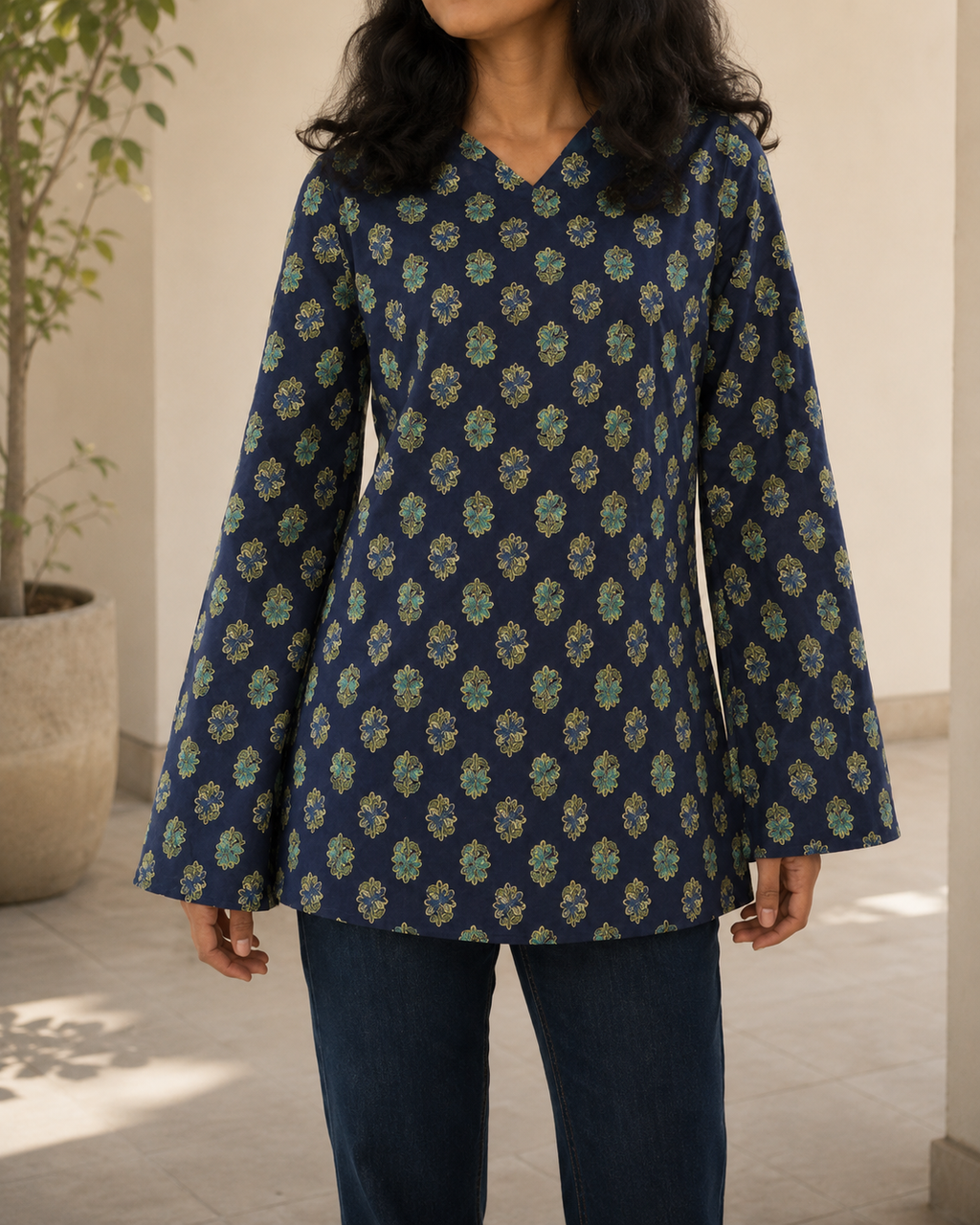Inkwell Floral Tunic