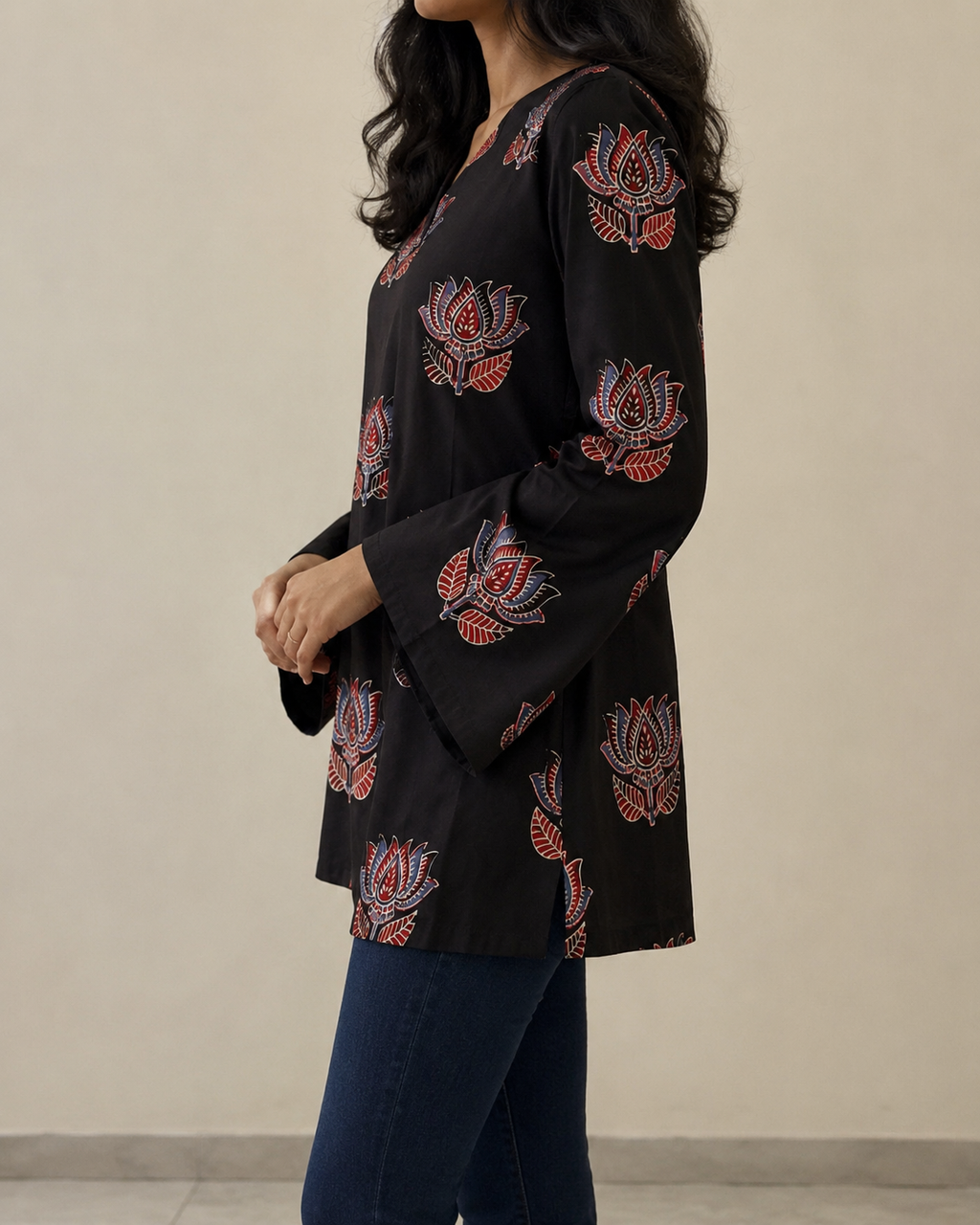Midnight Lotus Tunic