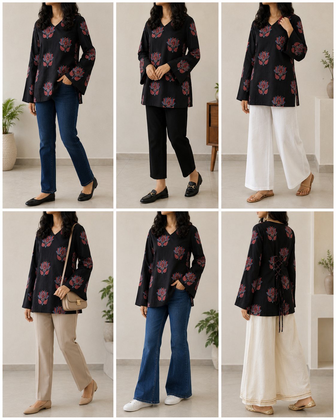 Midnight Lotus Tunic