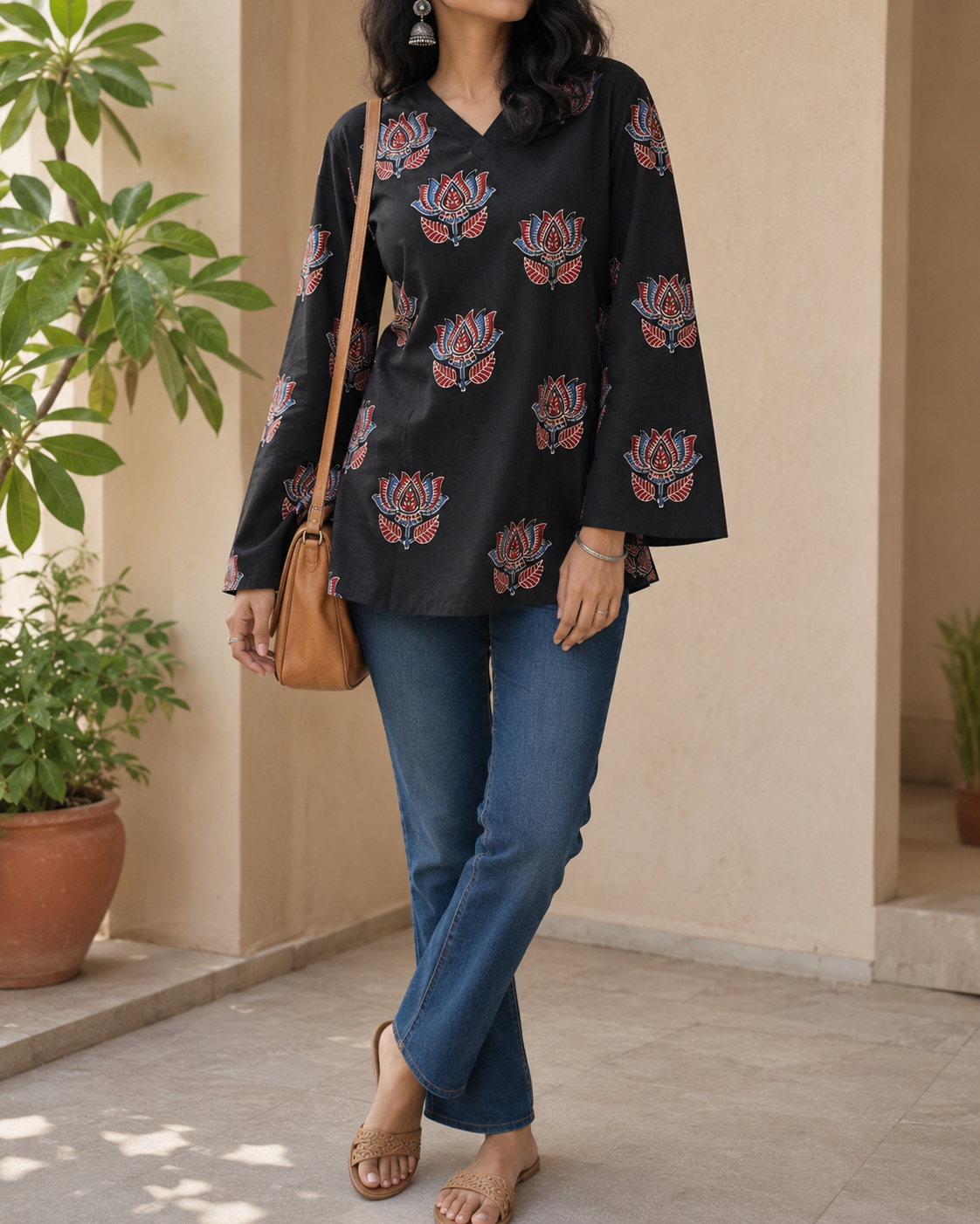 Midnight Lotus Tunic
