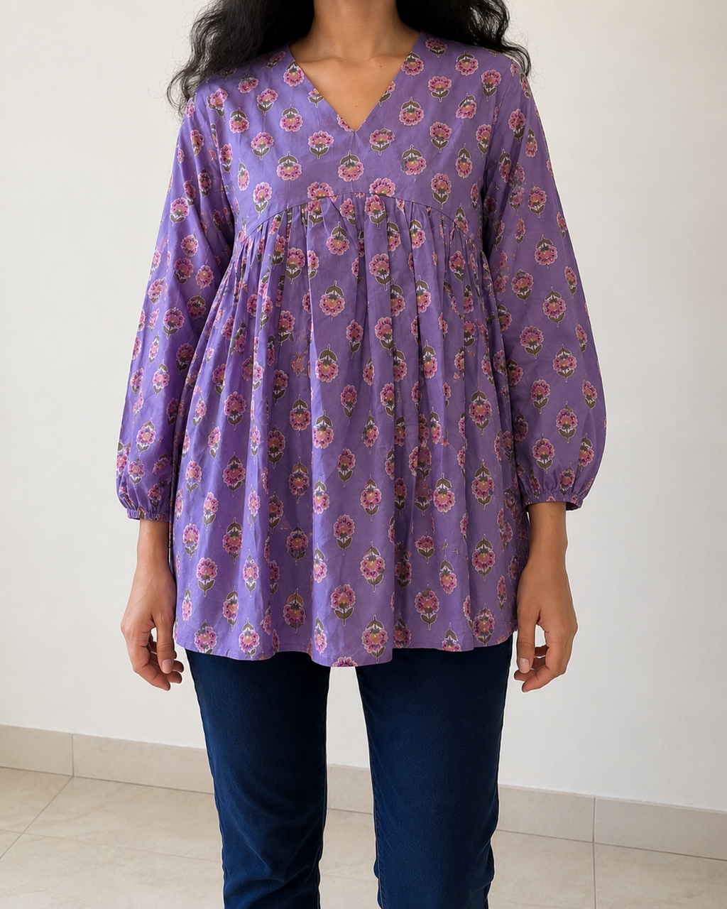 Soft Lilac Peplum