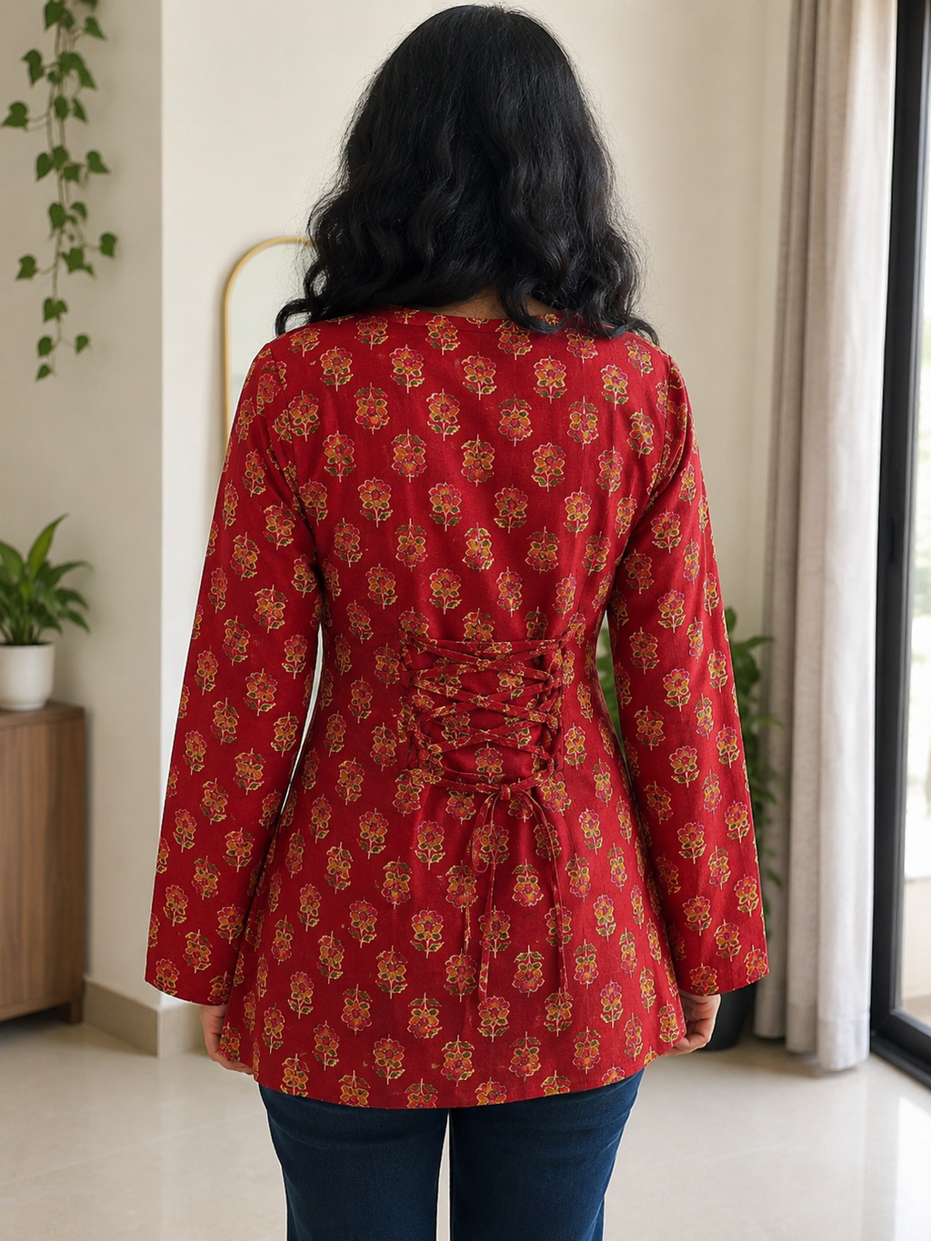 Rust Blossom Tunic